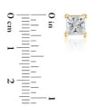 thumbnail image 4 of Lab Created 2.00 CT. T.W. Fancy Cut Diamond Stud Earrings in 18K Gold, 4 of 5