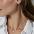 thumbnail image 10 of 0.80 C.T. TW Oval Shaped Diamond Earrings and Pendant Set in 14K Gold, 10 of 11