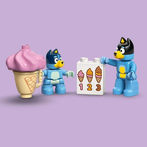 LEGO DUPLO Bluey Ice Cream Trip with Bluey Building Set, 22 pc