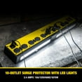 thumbnail image 2 of Yellow Jacket 10-Outlet Surge Strip with LED Light, 2 of 8