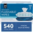 thumbnail image 2 of Member's Mark Flushable Wipes, Fresh Scent, 540 ct., 2 of 12