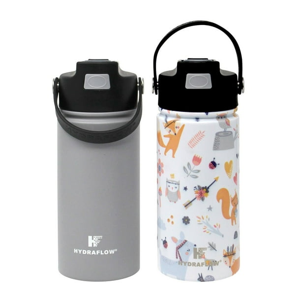 12 oz kids wide mouth hydro flask Kids Wide Mouth 12 oz with Straw Lid & Boot – Sports Basement main image 0