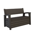 thumbnail image 2 of Keter Hudson Plastic Storage Bench, 2 of 6