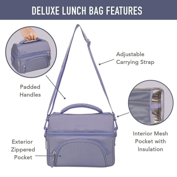 Bentgo 4-Piece Deluxe Set With Insulated Lunch Bag, Ice Packs