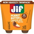 thumbnail image 1 of Jif Squeeze Peanut Butter & Chocolate Flavored Spread Pouches, 13 oz., 2 ct., 1 of 6