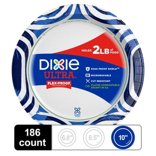 Dixie Ultra Heavyweight Dinner Paper Plates, 10", 186 ct.