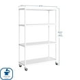 thumbnail image 5 of Member’s Mark Home 4-Tier Steel Shelving with Shelf Liners, 36" W x 14" D x 56.5" H, 5 of 14