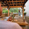 thumbnail image 7 of Range Cedar and Steel Gazebo with Lofted Roof and PowerPort, 7 of 10
