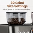 thumbnail image 4 of Chefman Crema Deluxe Double-Boiler Espresso Machine with Coffee Grinder, 4 of 8