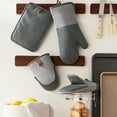 thumbnail image 2 of Member's Mark 4 -Pack Yarn Dyed Silicone Oven Mitt, Pot Holder, Mini Mitt Set, 2 of 5