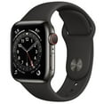 thumbnail image 1 of Apple Watch Series 6 Stainless Steel Case with Sport Band 40mm GPS + Cellular (Choose Color), 1 of 8