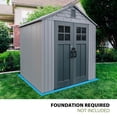 thumbnail image 2 of Lifetime 7' x 7' Outdoor Storage Shed, Gray, 2 of 10