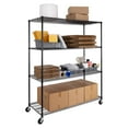 thumbnail image 8 of Seville Classics MEGA RACK 4-Tier NSF Steel Wire Shelving, 60" x 24" x 76" H, 8 of 17