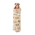 thumbnail interactive-video image 1 of Member's Mark 100% Cotton Kids' Hooded Towel With Hand Pockets, 1 of 5