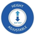 thumbnail image 5 of Medline Adjustable Easy Care Two-Button Folding Walker With 5" Wheels, Gray, 5 of 7