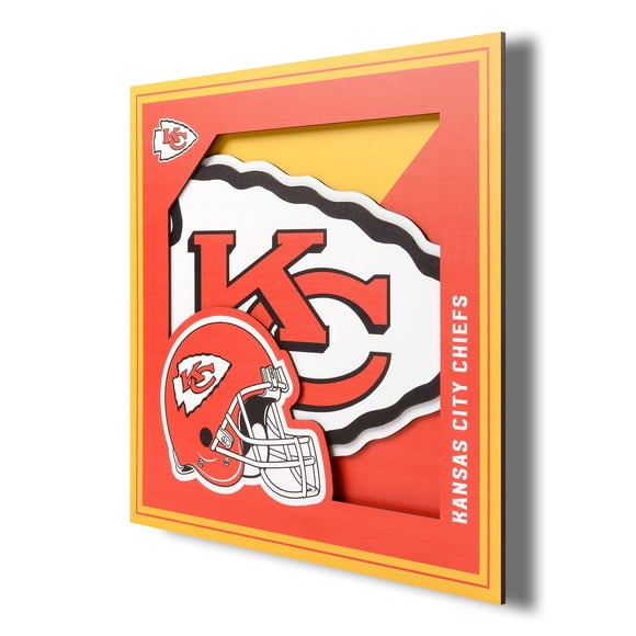 YouTheFan NFL 12” x 12” 3D Logo Wall Art