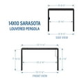thumbnail image 18 of Backyard Discovery Louvered Pergola, Choose Size, 18 of 20