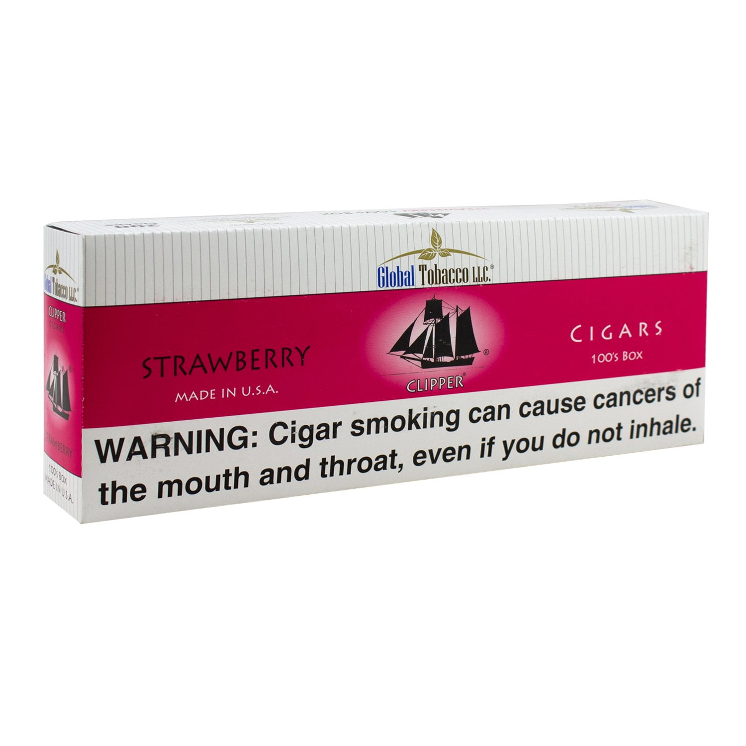 clipper tobacco Clipper Cigars Strawberry 100s Box 20 ct., 10 pk