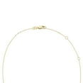 thumbnail image 3 of Oval Cut Gemstone & 0.18 CT. T.W. Starburst Pendant Necklace in 14K Gold, 3 of 3