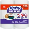 thumbnail image 1 of Hefty Supreme Foam Disposable Snack Plates, 6", 320 ct., 1 of 5