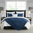 thumbnail image 2 of Swift Home Oversized Crinkle Enzyme Wash Quilted Coverlet, Assorted Sizes, 2 of 6