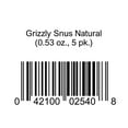thumbnail image 1 of Grizzly Snus Natural 0.53 oz., 5 pk., 1 of 1