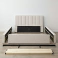 thumbnail image 3 of Newfield Grounded Upholstered Platform Bed with Headboard, Assorted Sizes and Colors, 3 of 5