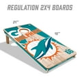 thumbnail image 5 of YouTheFan Miami Dolphins 2'x4' Cornhole Board Set, 5 of 6