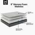 thumbnail image 2 of Member's Mark 8" Medium Memory Foam Mattress, 2 of 9