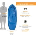 thumbnail image 2 of Lifetime Kid's Relay Sit-On-Top Kayak, 2 pk., 2 of 12