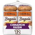thumbnail image 1 of Thomas' Cinnamon Raisin Bagels, 12 ct., 1 of 9