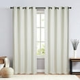 thumbnail image 1 of Sun Shield Chalmer Linen Blend 100% Blackout Panel Curtains (Pair) 7' to 9' Options, 1 of 4