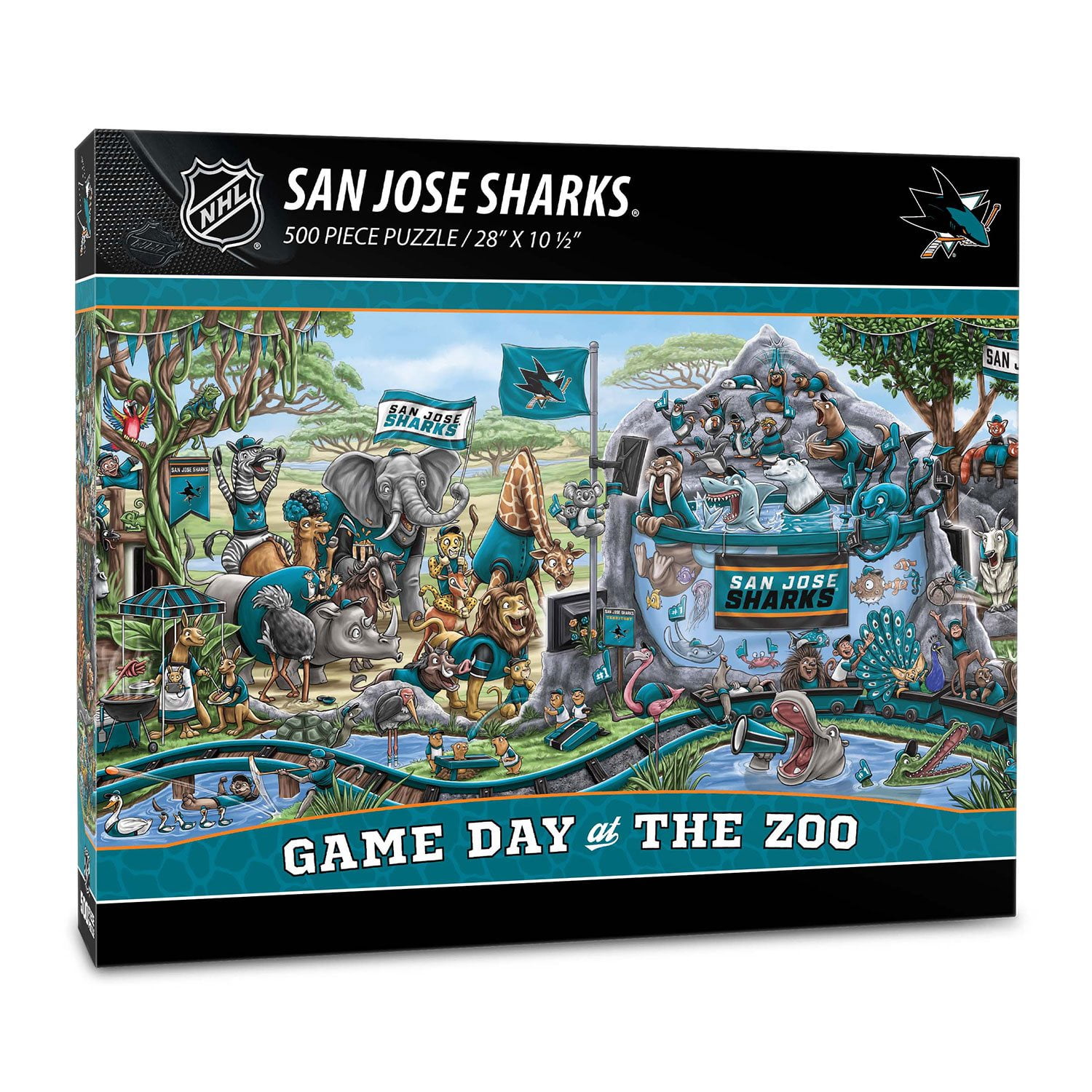 YouTheFan NHL Game Day At The Zoo 500pc Puzzle, Assorted Teams