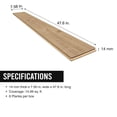 thumbnail image 13 of Select Surfaces Valencia Waterproof AC5 Laminate Flooring 14 mm Thick 7.56 in. W x 47.60 in. L (14.99 sq. ft. / carton), 13 of 14