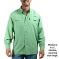 thumbnail image 6 of Habit Men's Long Sleeve 50+ UPF Fishing Shirt, 6 of 9