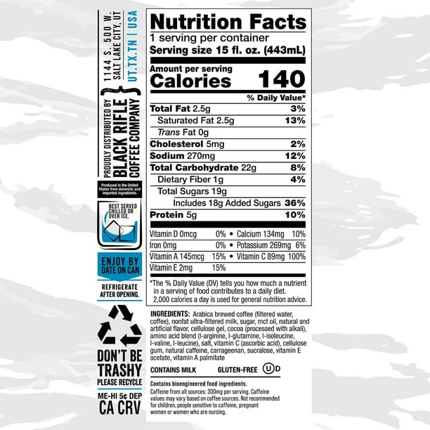 Black Rifle Coffee Company Espresso Vanilla 300, 15 fl. oz., 12 pk. -  Samsclub.com