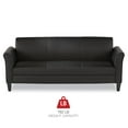thumbnail image 4 of Alera 3-Cushion Reception Lounge Sofa, Black, 4 of 5