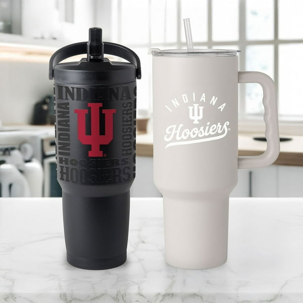 Logo Brands Indiana Hoosiers - Vaso con recubrimiento en polvo (590 ml