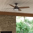 thumbnail image 1 of Hunter 52" Ocala Fresh White Outdoor Damp Rated Ceiling Fan with LED Light Kit and Pull Chain, 1 of 16