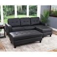 thumbnail image 3 of Claire Leather Reversible Sectional and Ottoman, Assorted Colors, 3 of 13