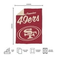 thumbnail image 5 of Logo Brands San Francisco 49ers Luxe Dreams Throw, 60" x 80", 5 of 6