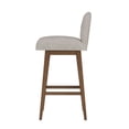 thumbnail image 10 of HH2 Home Upholstered Key Back Wood Adjustable Height Swivel Bar Stool, 10 of 19