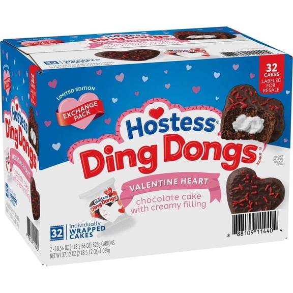 Hostess Valentine Ding Dongs, 1.16 oz. 32 pk.