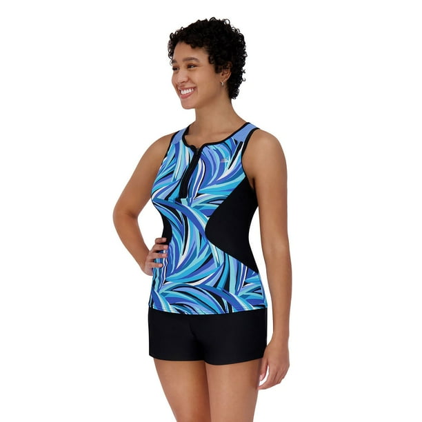 ZeroXposur Women's 2-Piece Scuba Tankini Set