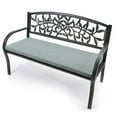 thumbnail image 3 of Sunbrella 48" x 18" Rectangular Knife Edge Outdoor Settee Swing Bench Cushion with Ties, Choose Color, 3 of 7