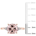 thumbnail image 3 of Morganite and Diamond Accent Cocktail Ring in 14K Gold, 3 of 6