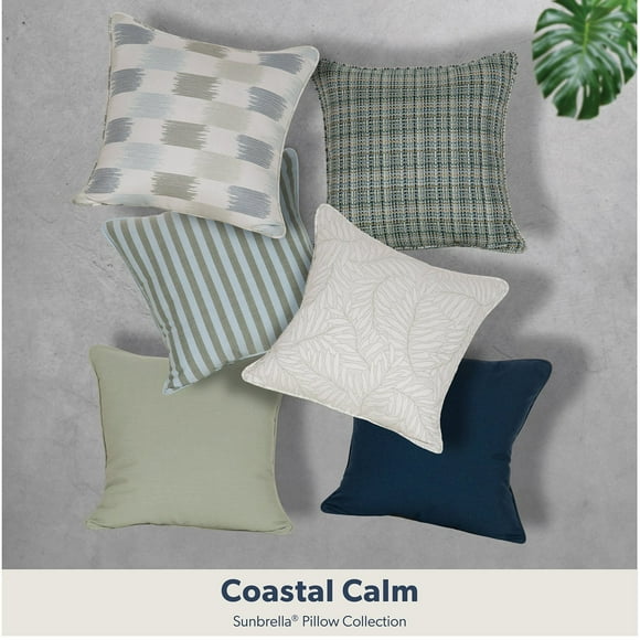 Peak Season Sunbrella 20" x 20" Toss Pillow, Coastal Calm Collection