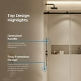 thumbnail image 4 of OVE Decors Selby 67-1/2"-72"W x 74"H Frameless Sliding Shower Door with Clear Glass, 4 of 9