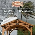 thumbnail image 6 of Backyard Discovery Norwood Cedar Gazebo with PowerPort, Choose Size, 6 of 15