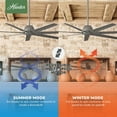 thumbnail image 14 of Hunter Downtown ENERGY STAR® Damp Rated Ceiling Fan and Wall Control - 72" & 60" Assorted Colors, 14 of 19